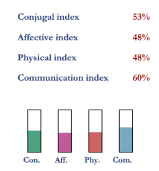 Compatibility indexes for Heidi Klum and Seal