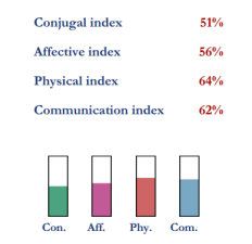 Compatibility indexes for Victoria Beckham and David Beckham