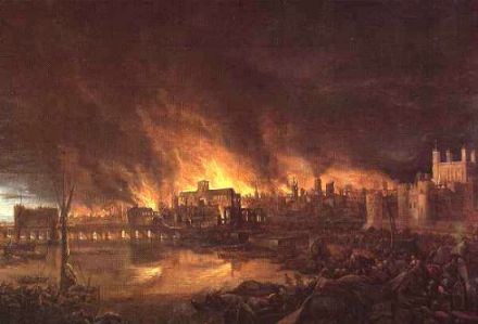 The 1666 Great Fire of London was predicted by William Lilly several years earlier.